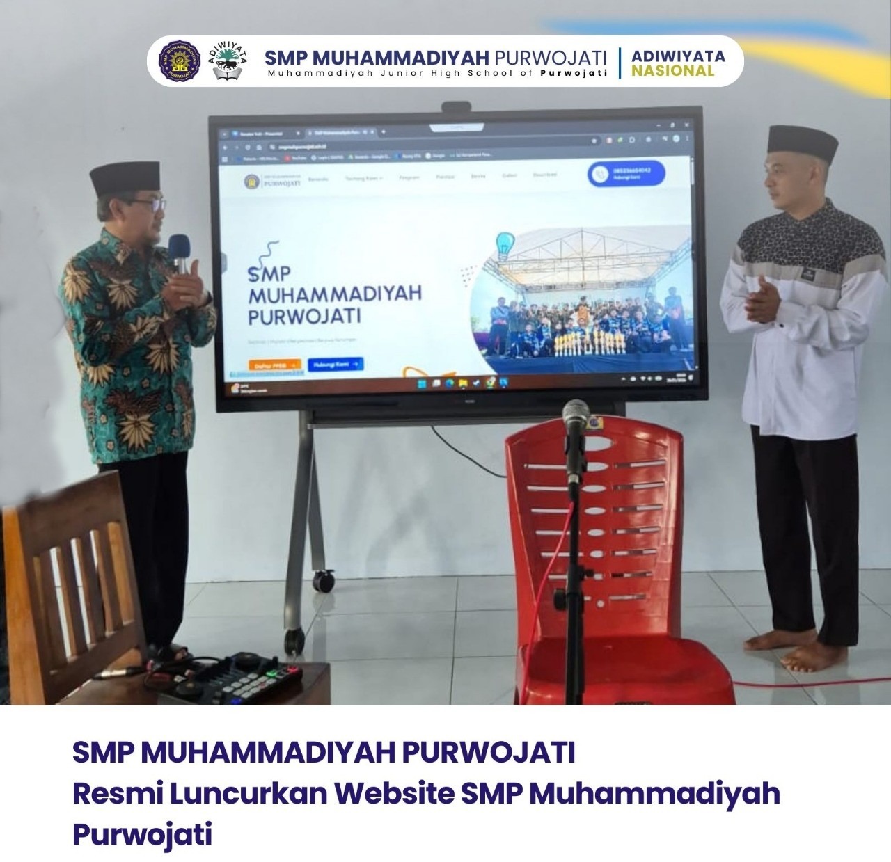 You are currently viewing SMP Muhammadiyah Purwojati Luncurkan Website Sekolah pada saat Peringatan Isra’ Mi’raj