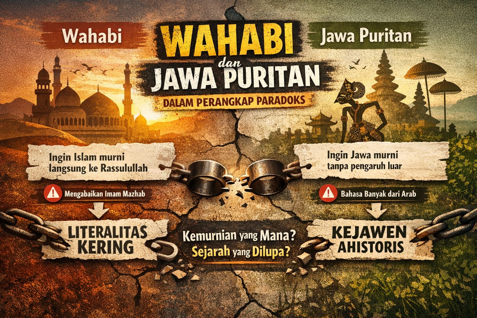 You are currently viewing Wahabi dan Jawa Puritan: Ilusi Kemurnian dan Jejak Sejarah yang Tak Terhapus