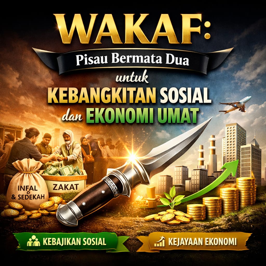 You are currently viewing WAKAF: Pisau Bermata Dua untuk Kebangkitan Sosial dan Ekonomi Umat