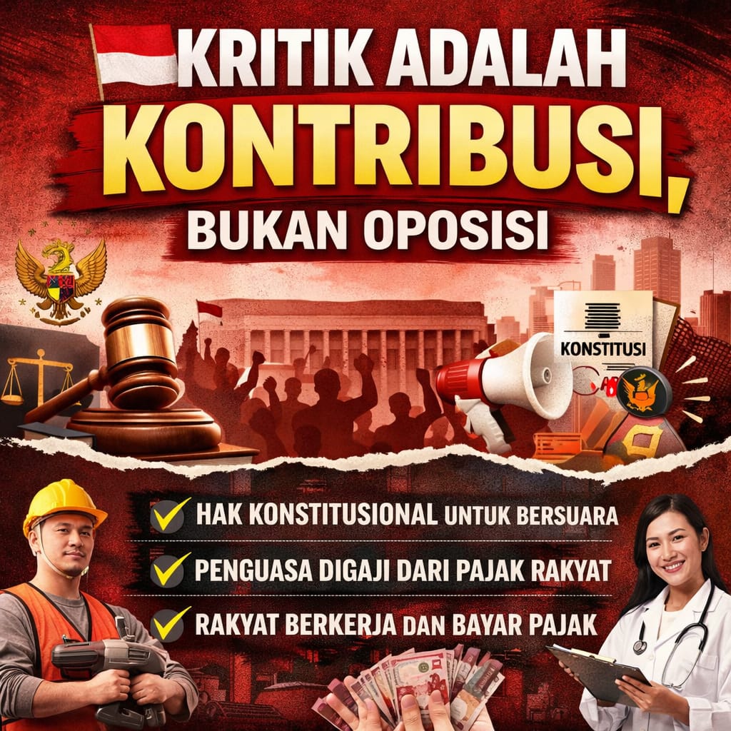 You are currently viewing Kritik Adalah Kontribusi, Bukan Oposisi