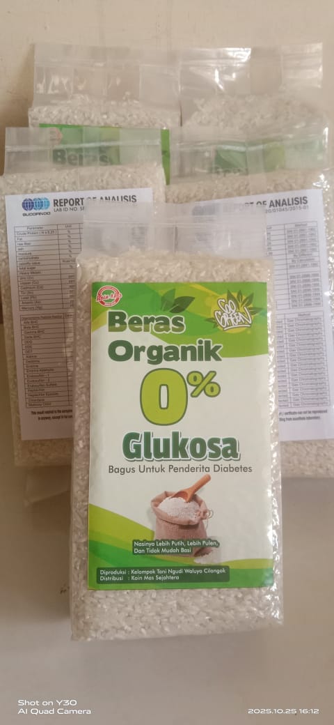 You are currently viewing Beras Organik 0% Glukosa, Bersertifikat Sucofindo