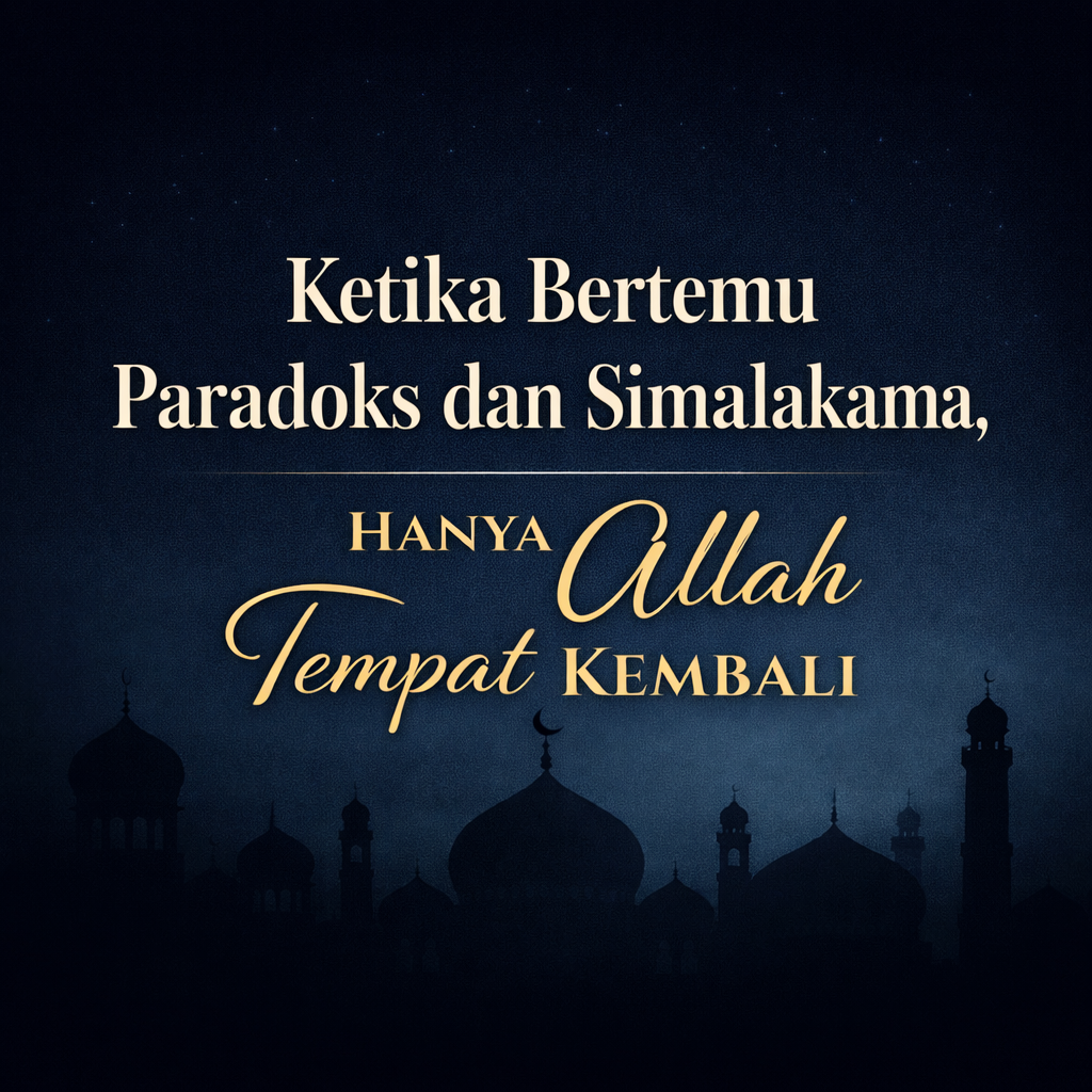 You are currently viewing Ketika Bertemu Paradoks dan Simalakama, Hanya Allah Tempat Kembali