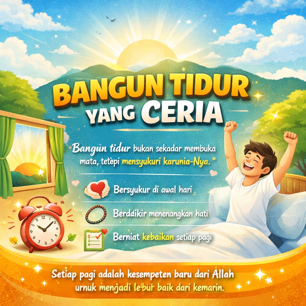 You are currently viewing BANGUN TIDUR YANG CERIA