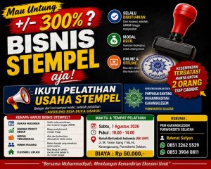 Read more about the article PRM Karangklesem Gelar Pelatihan Usaha Stempel, Mendorong Lahirnya Wirausahawan Mandiri di Setiap Cabang Muhammadiyah